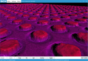 Solder ball 3D height inspection using Telecentric micron focus laser line projection