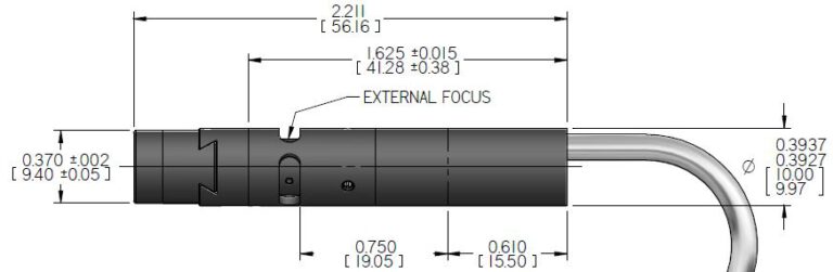 Mechanical Drawing for CL - Osela inc. - Osela inc. Mechanical drawing of Compact Laser