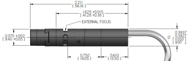 Mechanical drawing of Compact Laser